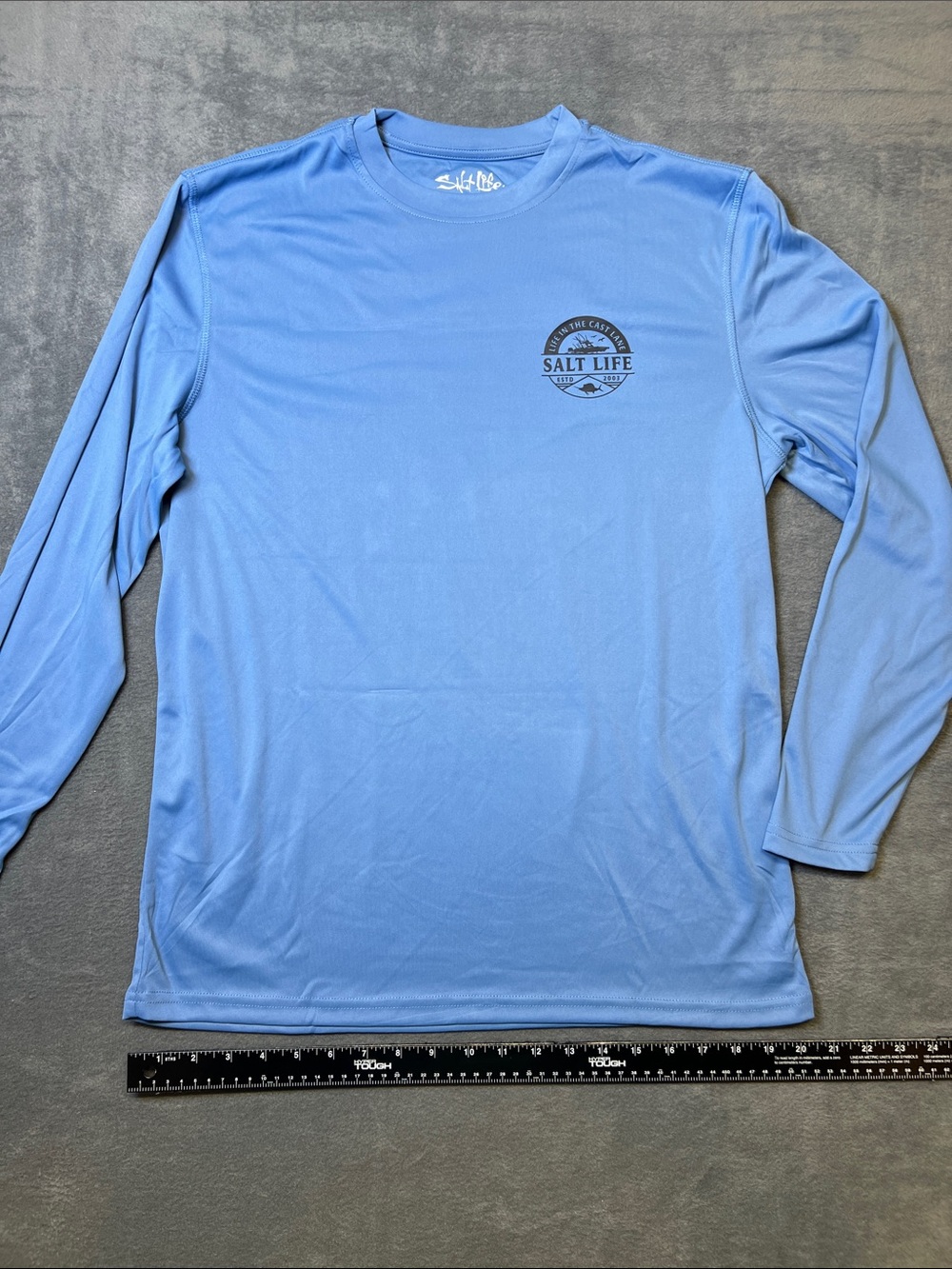 Salt Life Long Sleeve Performance Shirt - Sky Blue